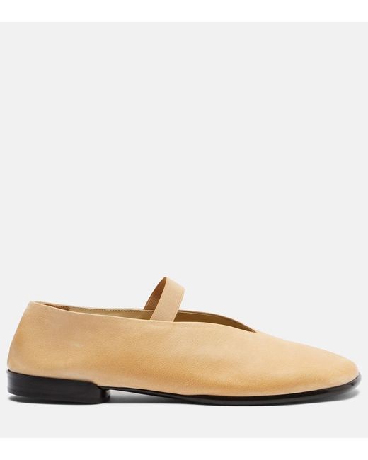 Lemaire Natural Glove Leather Ballet Flats