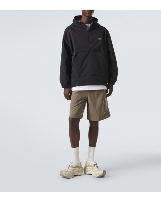 Balenciaga Black Technical Half-Zip Sweatshirt for men