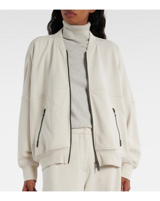 Brunello Cucinelli White Cotton Jacket