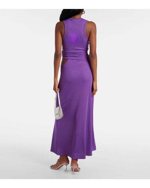 Christopher Esber Purple Moodstone Maxi Dress