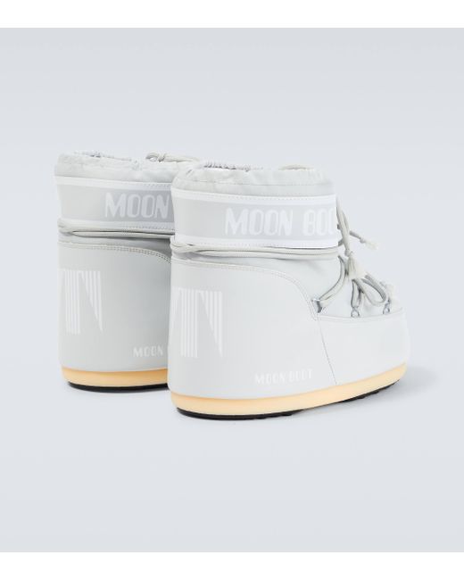 Moon Boot White Icon Low Snow Boots for men