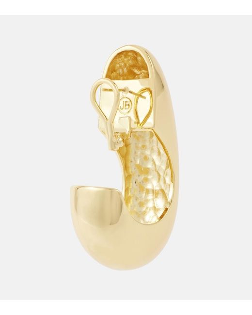 Jennifer Behr Natural Nimah-Plated Hoop Earrings