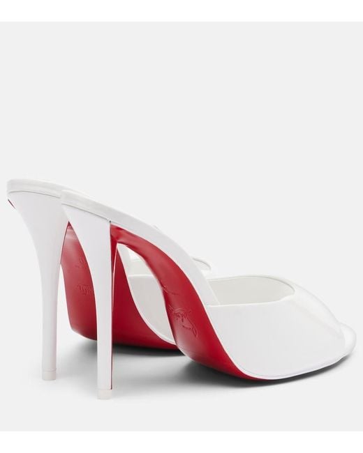 Mules Miss Z di Christian Louboutin in White