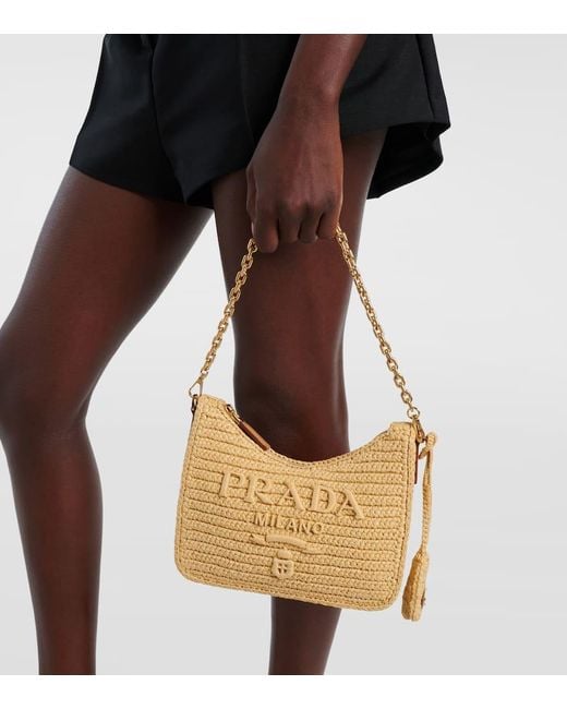 Prada Natural Re-Edition 2005 Crochet Shoulder Bag