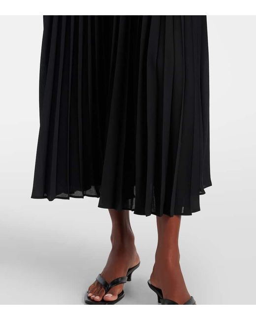 Wardrobe NYC Black Georgette Maxi Skirt