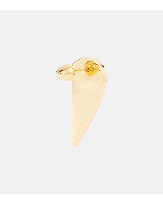 Alaïa White Demi-Cour Bombe Earrings