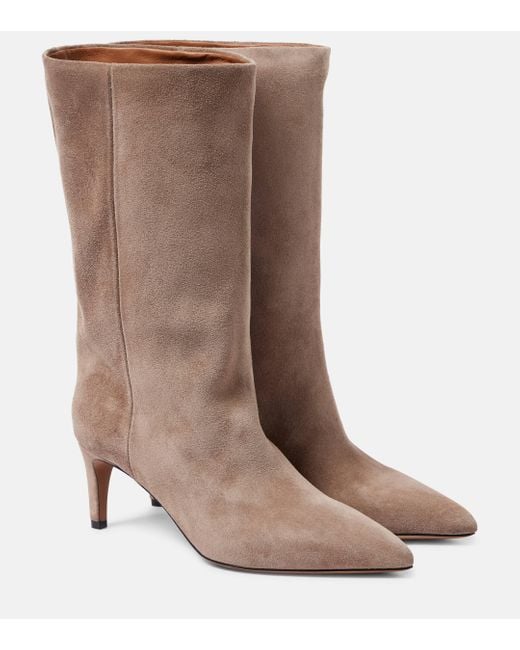 Paris Texas Brown Stiletto 60 Suede Knee-High Boots