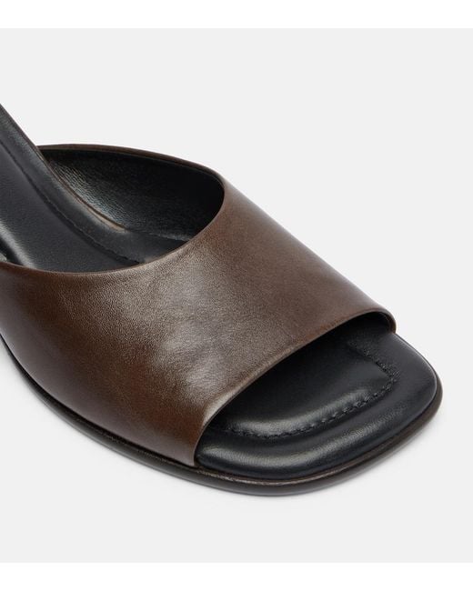 Lemaire Black 55 Leather Mules