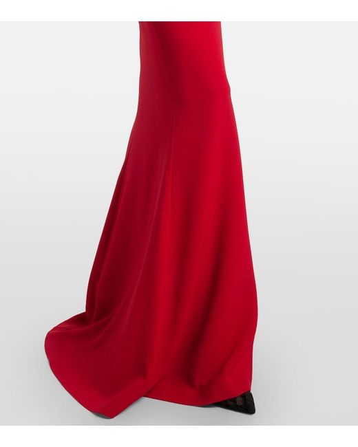 Elie Saab Red Draped Halterneck Gown