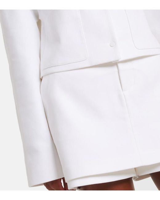 Vince White Cotton-Blend Jacket