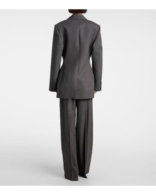 Rohe Black Blazer Hourglass Aus Wolle