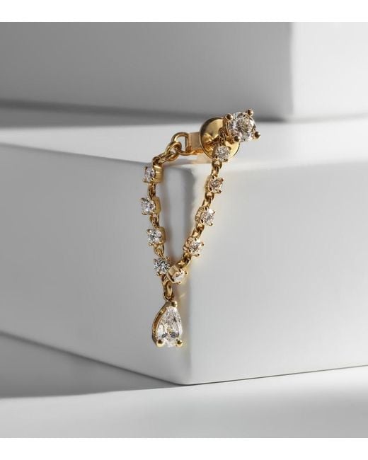 Anita Ko Metallic Olivia 18Kt Single Earring With Diamonds