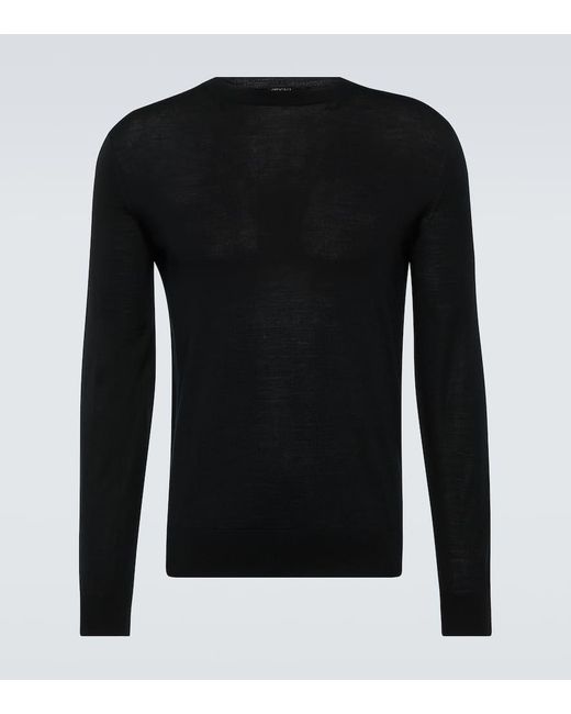 Pullover in lana di Zegna in Black da Uomo