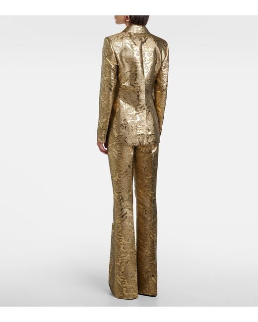Etro Natural Paisley Brocade Blazer
