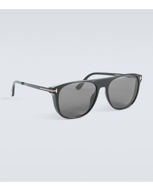 Tom Ford Gray Lionel Square Sunglasses for men