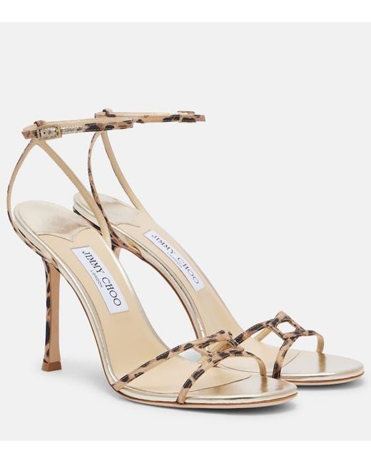Sandales Archive Leo 100 Imprimees Jimmy Choo en coloris Metallic