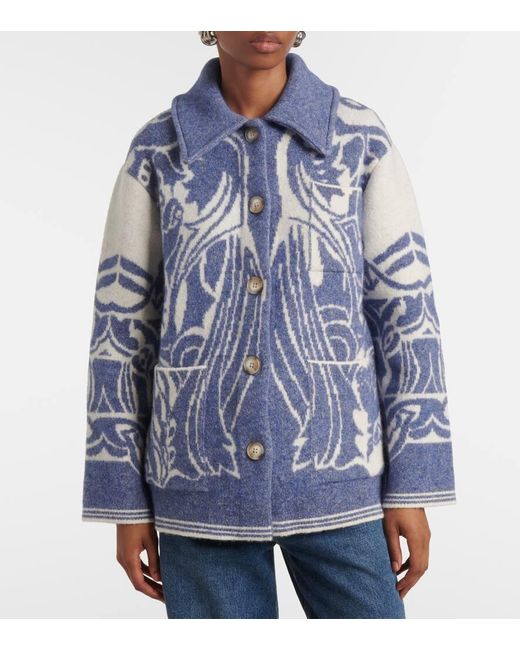 Veste Secret Garden En Jacquard A Fleurs Dorothee Schumacher en coloris Blue