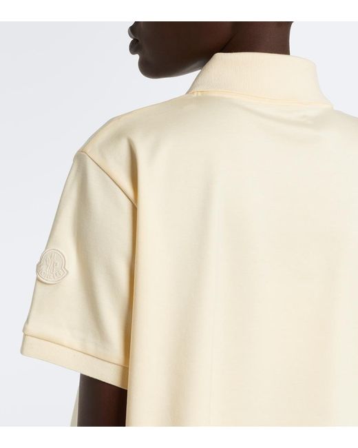 Polo De Algodon Moncler de color Natural