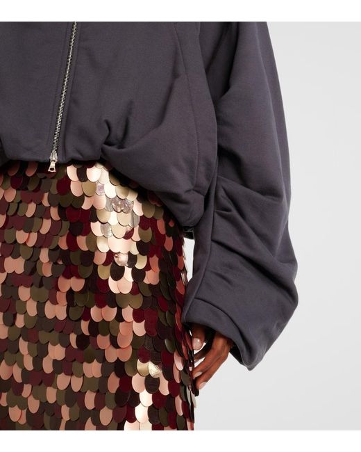 Dries Van Noten Blue Jacke Aus Baumwoll-Jersey