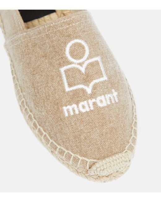 Isabel Marant Natural Canae Canvas Espadrilles