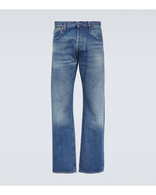 Valentino Blue Straight Jeans for men