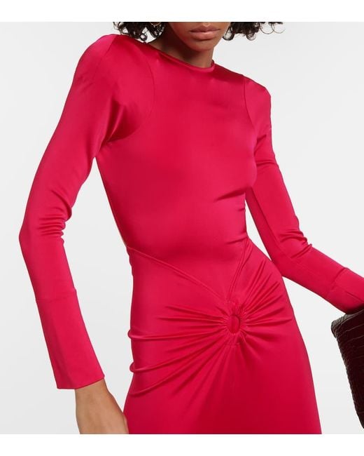 Abito Midi di Victoria Beckham in Pink