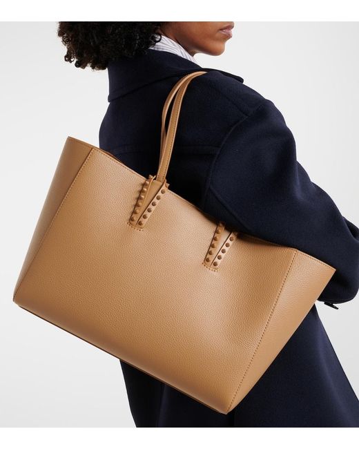 Christian Louboutin Brown Cabata Large Leather Tote Bag