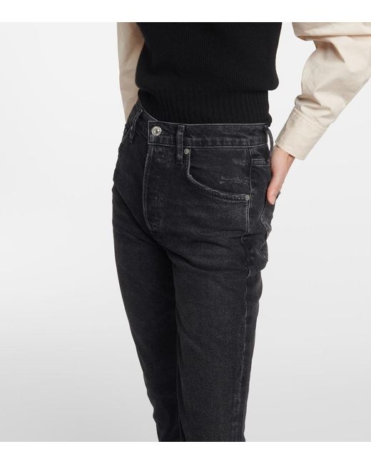Citizens of Humanity Blue Jolene High-Rise Slim Jeans