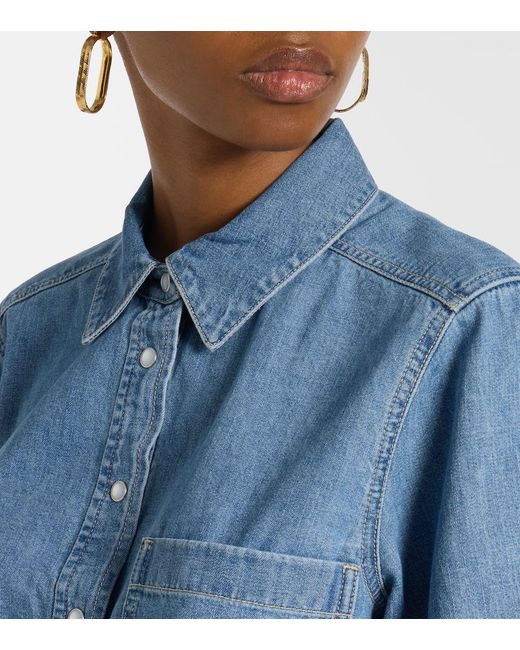 Veronica Beard Blue Spruce Denim Shirt