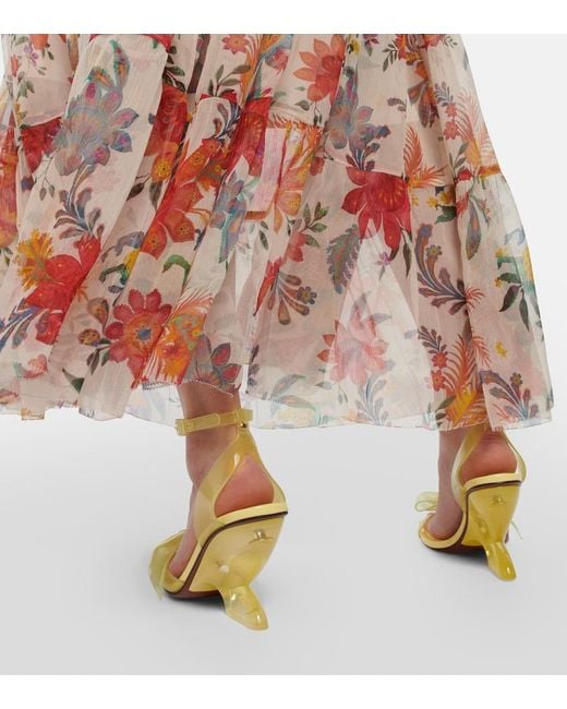 Zimmermann Metallic Jelly Bow 85 Pvc Wedge Sandals