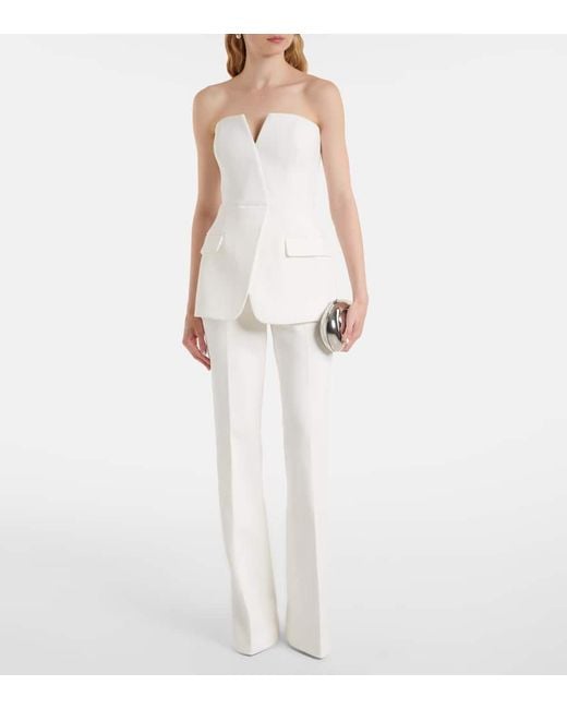 Pantaloni Flared Rory di Rebecca Vallance in White