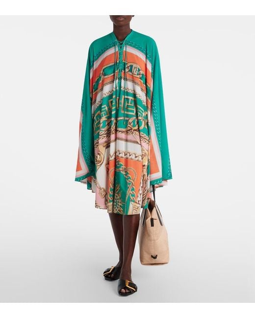 Balmain Blue Printed Kaftan