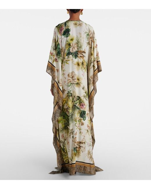 Elie Saab Multicolor Savannah Printed Chiffon Kaftan