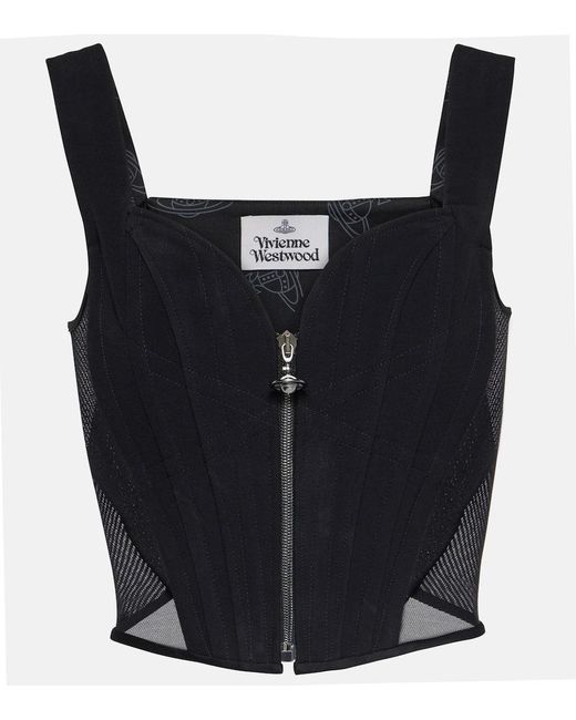 Vivienne Westwood Zip-Up Top in Blue | Lyst