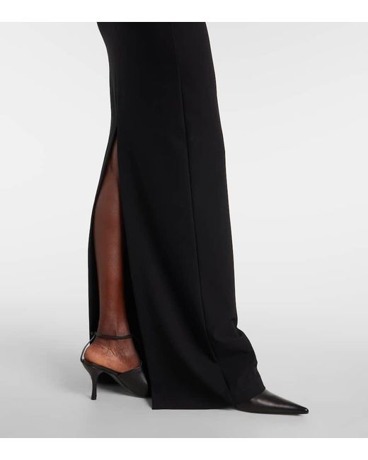 Nensi Dojaka Black Cutout Gown