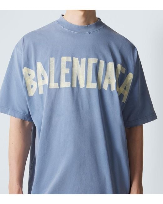 Balenciaga Blue Tape Type T-Shirt for men