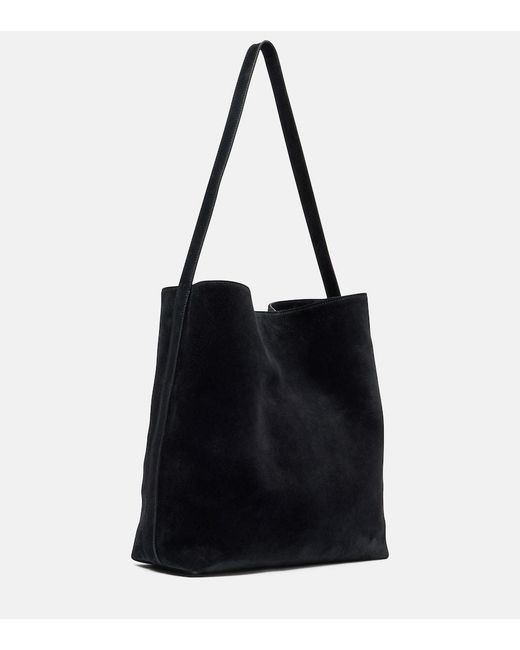 Aesther Ekme Black Sac Supple Suede Tote Bag
