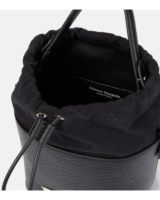 Maison Margiela Black 5Ac Leather Bucket Bag