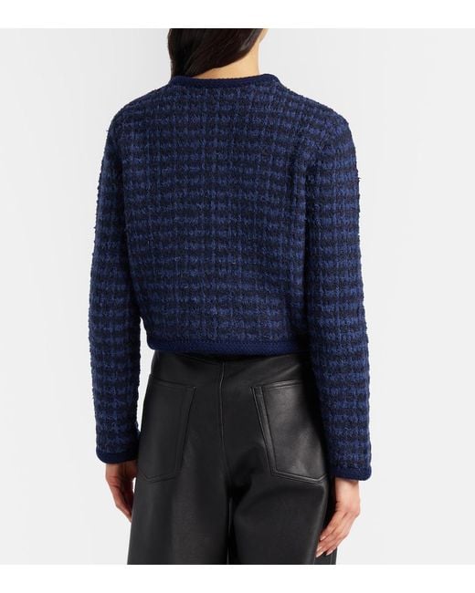 Altuzarra Blue Conroy Tweed Jacket