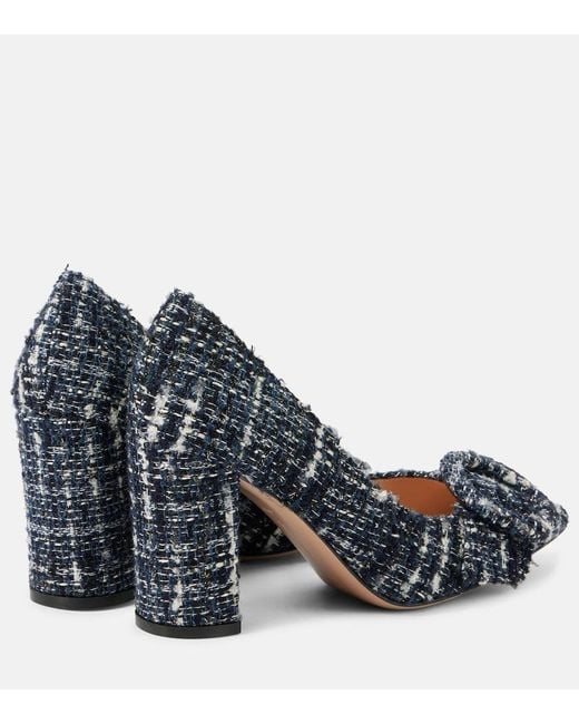 Gianvito Rossi Blue Boucle Pumps