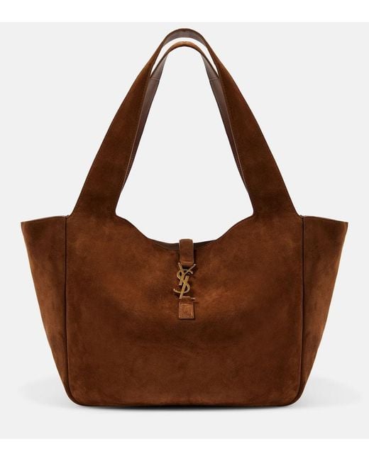 Sac Le 5 A 7 Bea En Daim Saint Laurent en coloris Brown