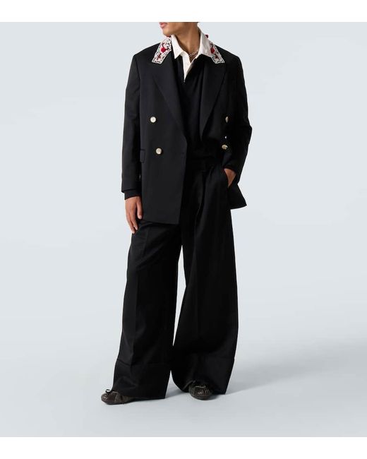 Simone Rocha Black Embellished Blazer for men