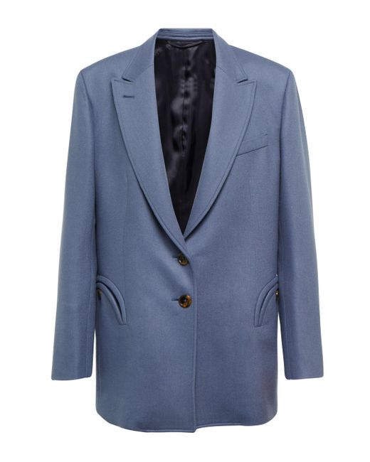 Blazé Milano Tomboy Wool Blazer in Blue | Lyst Canada