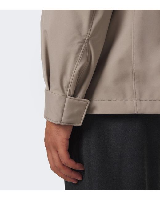 Agnona Brown Technical Field Jacket for men