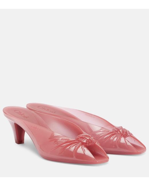 Chloé Pink Jelly Tpu Mules