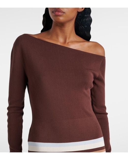 Faithfull The Brand Brown Citara Knitted Cotton-Blend Maxi Dress