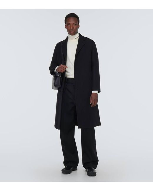 Jil Sander Oversize-Mantel aus Wolle in Black für Herren