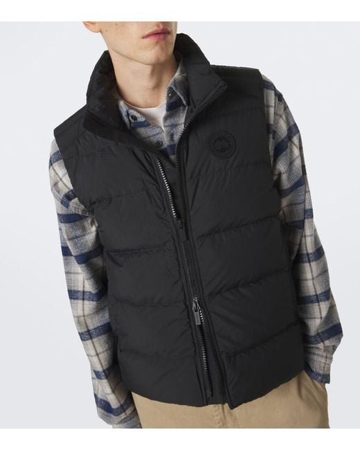 Canada Goose Black Crofton Enduraluxe Down Vest for men