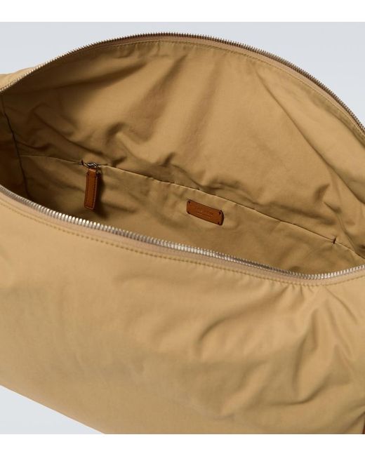 The Row Natural Logan E/W Leather-Trimmed Crossbody Bag for men