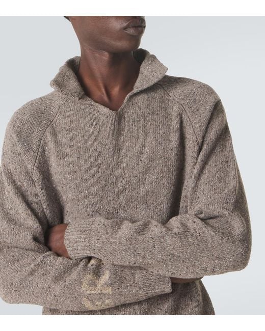 ERL Gray Wool-Blend Sweater for men